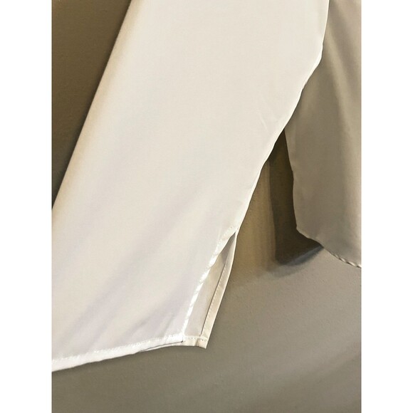 NWT ELOQUII Woman's White Long Sleeve Blouse Size 24W - Picture 5 of 9